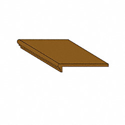 Prefinished Natural Strand Bamboo 5/8 in thick x 12 in wide x 48 in Length Retro Fit Tread